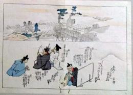 D25111030〇彩色木版画 日本名画鑑 田中茂一発行 藤原鎌倉徳川時代 明治３３年〇和本古書古文書