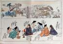 D25111033〇彩色木版画 日本名画鑑 田中茂一発行 藤原鎌倉徳川時代 明治３３年〇和本古書古文書