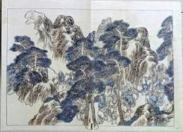 D25111046〇彩色木版画 日本名画鑑 田中茂一発行 藤原鎌倉徳川時代 明治３３年〇和本古書古文書