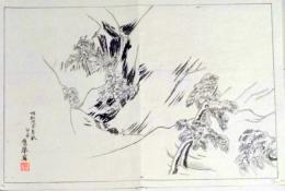 D25111072〇彩色木版画 日本名画鑑 田中茂一発行 丸山応挙筆  藤原鎌倉徳川時代 明治３３年〇和本古書古文書