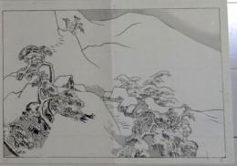 D25111076〇彩色木版画 日本名画鑑 田中茂一発行 丸山応挙筆  藤原鎌倉徳川時代 明治３３年〇和本古書古文書