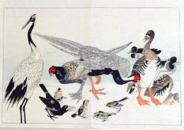 D25111082〇彩色木版画 日本名画鑑 田中茂一発行 藤原鎌倉徳川時代 明治３３年〇和本古書古文書