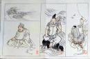 D25111097〇彩色木版画 日本名画鑑 田中茂一発行 藤原鎌倉徳川時代 明治３３年〇和本古書古文書