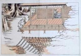 D25111106〇彩色木版画 日本名画鑑 田中茂一発行 藤原鎌倉徳川時代 明治３３年〇和本古書古文書