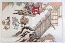 D25111107〇彩色木版画 日本名画鑑 田中茂一発行 藤原鎌倉徳川時代 明治３３年〇和本古書古文書