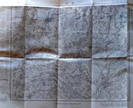 D2111307〇古地図   古河 茨城県 五万分一地形図 　昭和２８年〇和本古書古文書