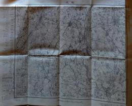 D2111308〇古地図   結城 茨城県 五万分一地形図 　昭和２８年〇和本古書古文書