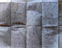 D2111321〇古地図   水海道  茨城県 埼玉県 千葉県 五万分一地形図 　昭和２８年〇和本古書古文書