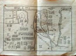 D25111134〇明治資料古地図 銅版画 大阪夏の陣　正續皇朝史略字類大全戦地概圖抜粋 新井新編輯 明治年代〇和本古書古文書