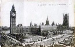 D25112503〇戦前絵葉書 海外 イギリス ロンドン 国会議事堂 昭和年代〇和本古書古文書