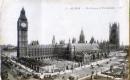D25112503〇戦前絵葉書 海外 イギリス ロンドン 国会議事堂 昭和年代〇和本古書古文書