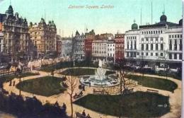 D25112512〇戦前絵葉書 海外 イギリス ロンドン レスター・スクウェア広場 昭和年代〇和本古書古文書