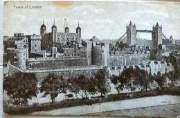 D25112514〇戦前絵葉書 海外 イギリス ロンドンタワー 昭和年代〇和本古書古文書