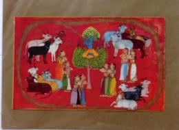 D25112605〇インド 細密画 英文解説付き 昭和年代〇和本古書古文書