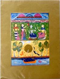 D25112606〇インド 細密画 英文解説付き 昭和年代〇和本古書古文書