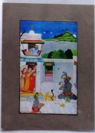 D25112607〇インド 細密画 英文解説付き 昭和年代〇和本古書古文書