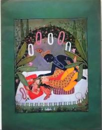 D25112816〇インド 細密画 英文解説付き 昭和年代〇和本古書古文書