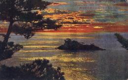 N25120680〇戦前絵葉書 ○徳島 鳴門名所 飛島の朝瞰　古写真○和本古書古文書
