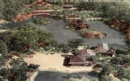 N25121204〇戦前絵葉書○香川県 栗林公園 南庭展望　高松市 古写真 カラー○和本古書古文書
