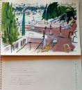 D25120305〇復刻 長沢節個展  パリ 水彩の旅 解説付 福島県会津若松市 １９８３年〇和本古書古文書