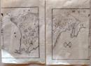 D25121715〇明治初期木版地図 木版画 越前国  福井・敦賀 日本地誌略付図巻２ 明治１０年〇和本古書古文書