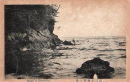 N26010627〇戦前絵葉書○神奈川県 江ノ島 江之島海岸の景　古写真○和本古書古文書
