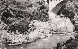 N26010634〇戦前絵葉書○長野 飯田市 天竜峡 姑射橋（こやきょう）下の勝景　古写真○和本古書古文書