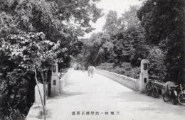 N26010635〇戦前絵葉書○長野 飯田市 天竜峡 姑射橋（こやきょう）正面通り　古写真○和本古書古文書