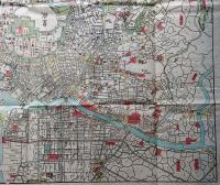 J22061409〇復刻版 江戸古地図 改正江戸新絵図 明治４年改正再版 両国広小路 大黒屋平吉 古地図史料出版株式会社 カバー及び解説付〇和本古書古文書