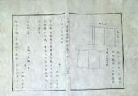 J22060608〇明治布告布達 布令 道路橋梁普請 柵 図面  船改掛  乗船の章 図面 明治４年 官途必携付録〇和本古書古文書