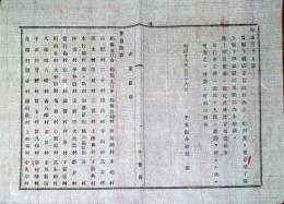 J22061108〇明治布告布達 下総国東葛飾郡 聖上御遊猟場 地図図面 明治１６年 千葉県〇和本古書古文書