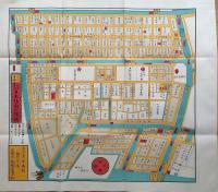 J22061474〇復刻版 築地八町堀日本橋南絵図 文久３年 中央区の一部 江戸切絵図 尾張屋版 人文社 日本地図選集社〇和本古書古文書