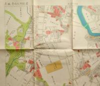 復刻 赤阪 青山及付近図 近代沿革図集 三田図書館 延宝年間絵図(1673年～) 官選手書江戸図〇和本古書古文書