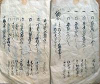 J22102402〇古文書 中勘定帳 天保７年 南倉沢村 南会津郡下郷町 福島県〇和本古書古文書