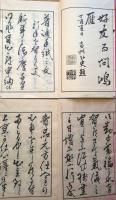 J22112801〇普通手紙文 上下２冊揃 南海堂梧窓 湯川先生書 青木高山堂 明治３０年〇和本古書古文書
