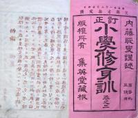 J22112803〇小学修身訓 第２巻 内藤恥叟 集英堂 明治２８年〇和本古書古文書