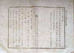 J22113002〇明治布告布達 訴答文例  第１条～第５０条 付録 明治６年〇和本古書古文書