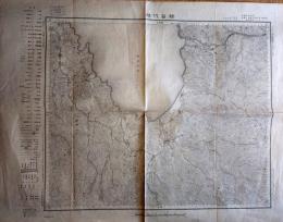 J22121502〇猪苗代湖 地図 5万分の1 大正元年 大日本帝国陸地測量部〇和本古書古文書