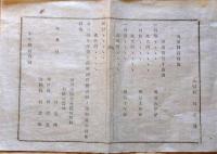 J22121801〇明治布告布達 漁業簗の儀 営業書式雛形 明治１１年 山形県〇和本古書古文書