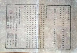 J22121906〇明治布告布達 金札引換記名公債証書元金の儀 明治１１年 山形県〇和本古書古文書