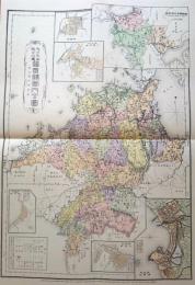 f23090027〇復刻 福岡県 日本地図選集 明治２７年 大日本管轄分地図  昭和４３年〇和本古書古文書