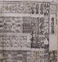 f23090110〇刷物 摺物 歌舞伎 芝居番付 前狂言 絵合太功記 京都四条北側 〇和本古書古文書