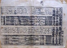 f23090113〇刷物 摺物 歌舞伎 芝居番付 名代 亀屋 早雲 義経千本桜 〇和本古書古文書