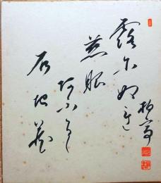 f23101879〇色紙 柏亭書 昭和期〇和本古書古文書