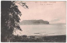 N23120660〇戦前絵葉書　○神奈川県　相刕（＝相州）江の島　腰越より見たる富士　○和本古書古文書
