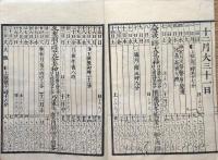 f23122316〇明治１１年 太陽暦 頒暦証付き〇和本古書古文書 
