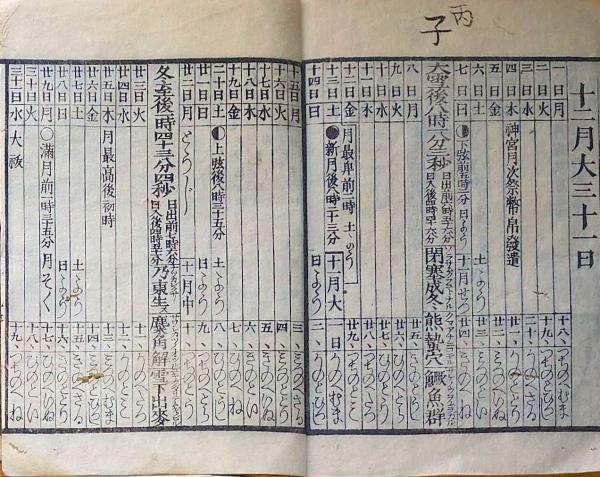 f23122317〇明治12年 太陽暦 頒暦証付き〇和本古書古文書 / ひ f23122317〇明治12年 太陽暦 頒暦証付き〇和本古書古文書 / ひ