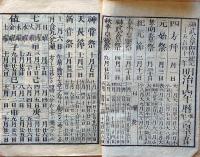 f23122319〇明治１４年 太陽暦 頒暦証付き〇和本古書古文書 