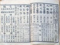 f23122320〇明治１５年 太陽暦 頒暦証付き〇和本古書古文書 
