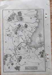 f23120016〇銅版画 日本合戦図 畿内及び紀伊の略図 楠木 正成 日本外史 明治初年 １枚〇和本古書古文書